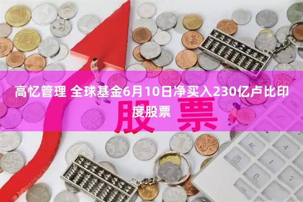 高忆管理 全球基金6月10日净买入230亿卢比印度股票