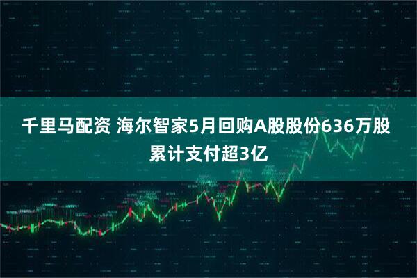 千里马配资 海尔智家5月回购A股股份636万股 累计支付超3亿
